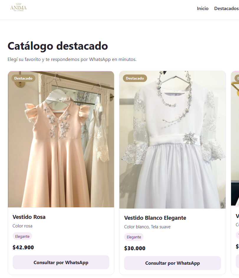Anima Vestidos para eventos